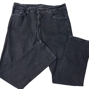 PD&C Stretch Jeans Black Wash Craftmanship Straight Leg Mens‎ Size 32x30 Casual